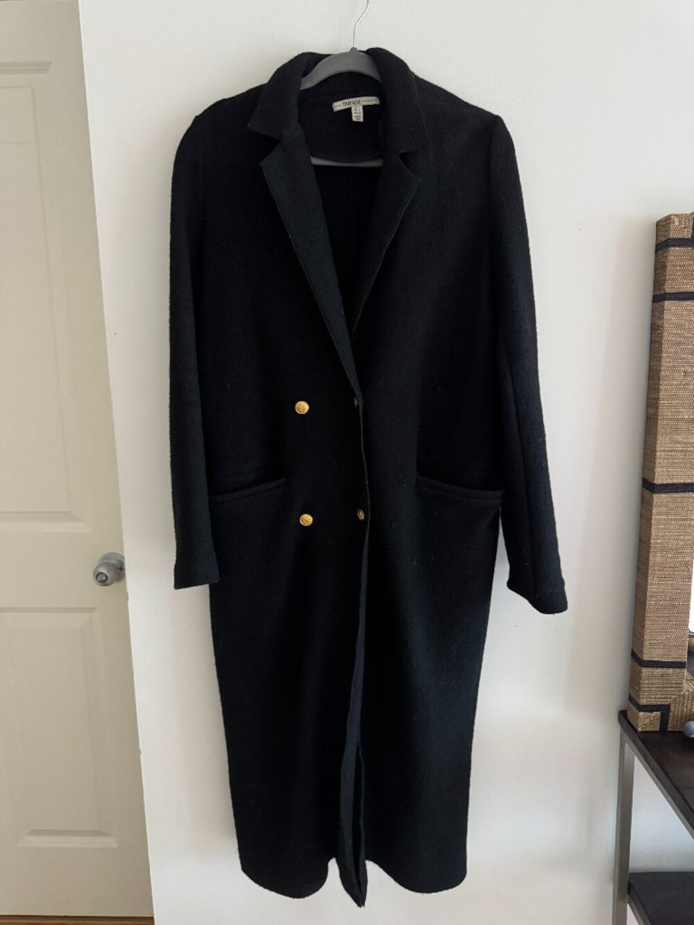 Zara Trafaluc long wool coat - size small